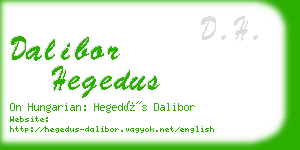 dalibor hegedus business card